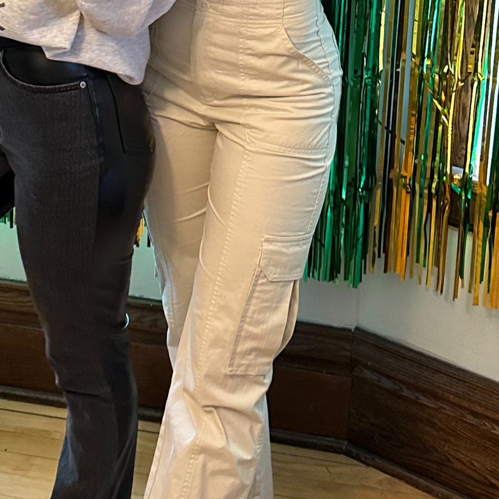 Stylish Cream Women's Cargo Pants